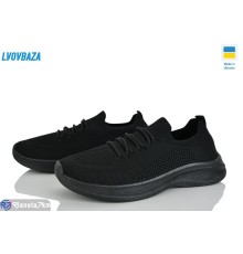 Кросівки чоловічі на літо (6 пар р.41-45) чорний  "LEOBAZA"