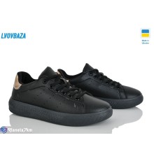 Кросівки жіночі на весну/осінь (6 пар р.36-41) чорний  "LEOBAZA"