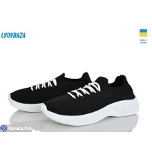 Кросівки жіночі на літо (6 пар р.37-41) чорний  "LEOBAZA"
