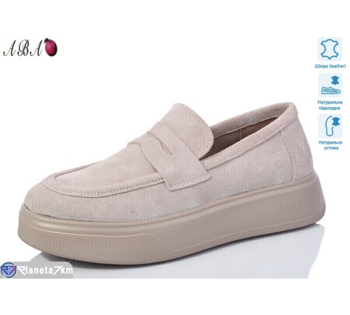 Туфлі жіночі на весну/осінь (8 пар р.36-41) бежевий  "Aba"