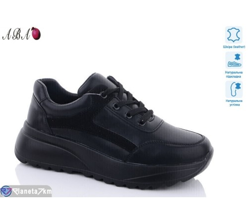 Кросівки жіночі на весну/осінь (8 пар р.36-41) чорний  "Aba"