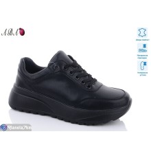 Кросівки жіночі на весну/осінь (8 пар р.36-41) чорний  "Aba"