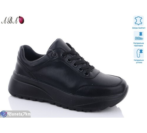 Кросівки жіночі на весну/осінь (8 пар р.36-41) чорний  "Aba"