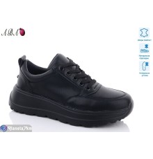 Кросівки жіночі на весну/осінь (8 пар р.36-41) чорний  "Aba"