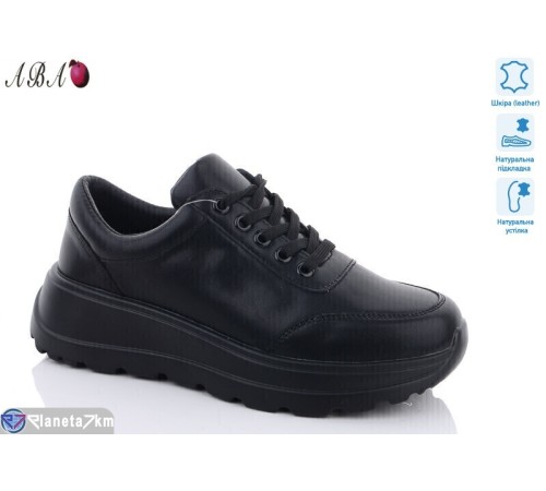 Кросівки жіночі на весну/осінь (8 пар р.36-41) чорний  "Aba"