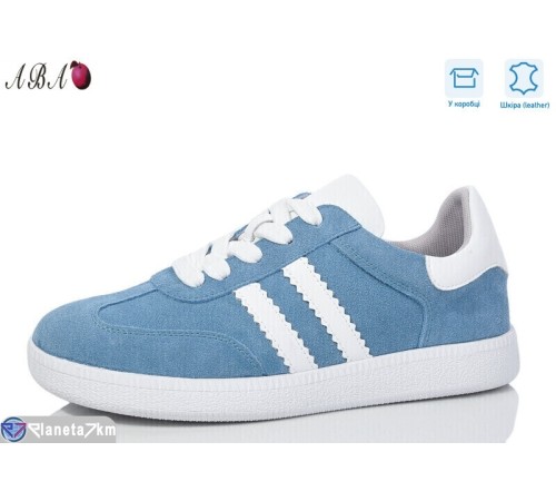 Кросівки жіночі на весну/осінь (8 пар р.36-41) блакитний  "Aba"