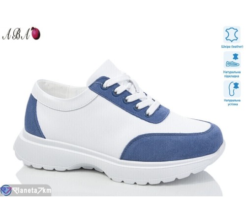 Кросівки жіночі на весну/осінь (8 пар р.36-41) синій  "Aba"