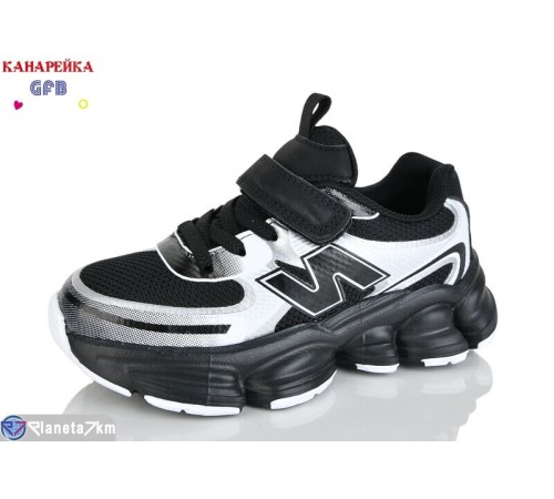 Дитячі кросівки на весну/осінь (8 пар р.27-32) чорний  "GFB-Канарейка"