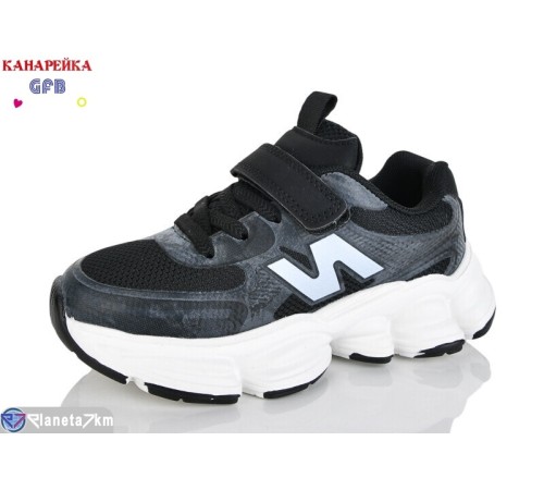 Дитячі кросівки на весну/осінь (8 пар р.27-32) чорний  "GFB-Канарейка"