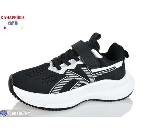 Дитячі кросівки на весну/осінь (8 пар р.32-37) чорний  "GFB-Канарейка"