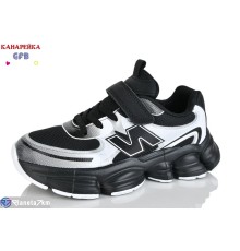 Дитячі кросівки на весну/осінь (8 пар р.32-37) чорний  "GFB-Канарейка"