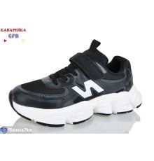 Дитячі кросівки на весну/осінь (8 пар р.32-37) чорний  "GFB-Канарейка"