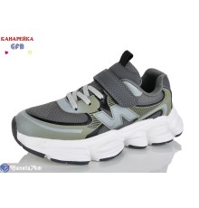 Дитячі кросівки на весну/осінь (8 пар р.32-37) хакі  "GFB-Канарейка"