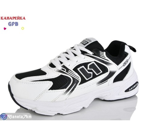 Кросівки на весну/осінь (8 пар р.36-41) чорний  "GFB-Канарейка"