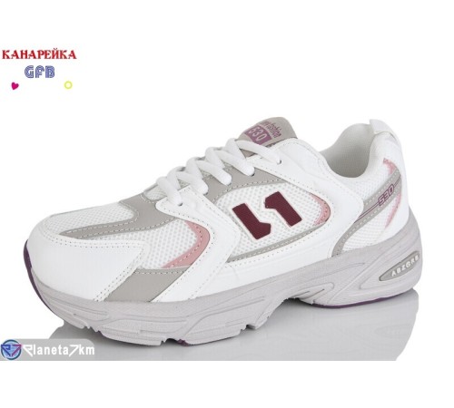 Кросівки жіночі на весну/осінь (8 пар р.36-41) білий  "GFB-Канарейка"