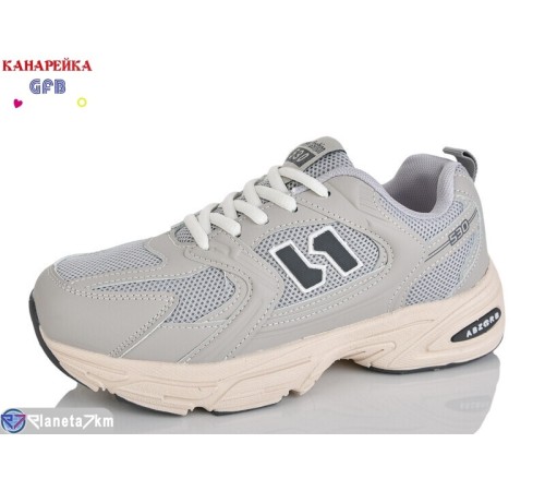 Кросівки на весну/осінь (8 пар р.36-41) сірий  "GFB-Канарейка"