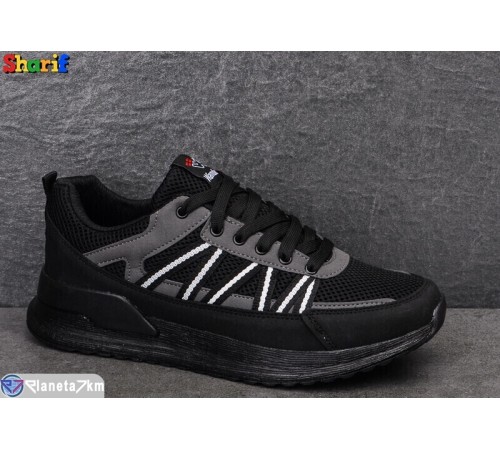 Кросівки чоловічі на весну/осінь (8 пар р.40-45) чорний  "Sharif"