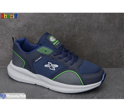 Кросівки чоловічі на весну/осінь (8 пар р.40-44) синій  "Sharif"