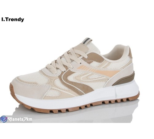 Кросівки жіночі на весну/осінь (8 пар р.36-41) бежевий  "Trendy"