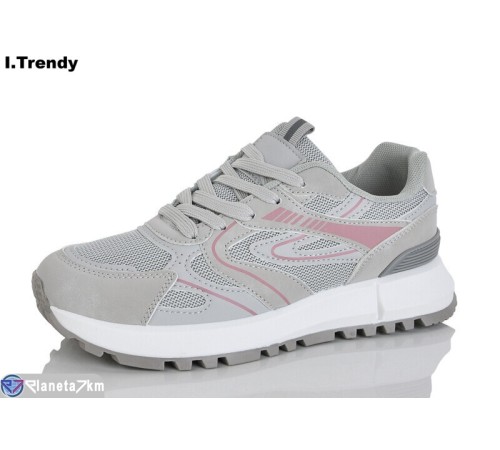 Кросівки жіночі на весну/осінь (8 пар р.36-41) сірий  "Trendy"