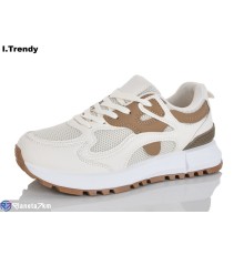 Кросівки жіночі на весну/осінь (8 пар р.36-41) бежевий  "Trendy"