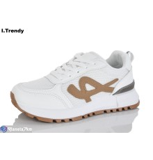 Кросівки жіночі на весну/осінь (8 пар р.36-41) білий  "Trendy"