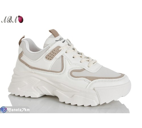 Кросівки жіночі на весну/осінь (8 пар р.37-42) бежевий  "Aba"