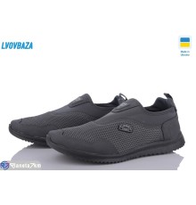 Кросівки чоловічі на літо (6 пар р.41-45) сірий  "LEOBAZA"