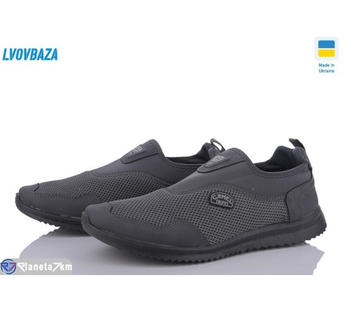 Кросівки чоловічі на літо (6 пар р.41-45) сірий  "LEOBAZA"