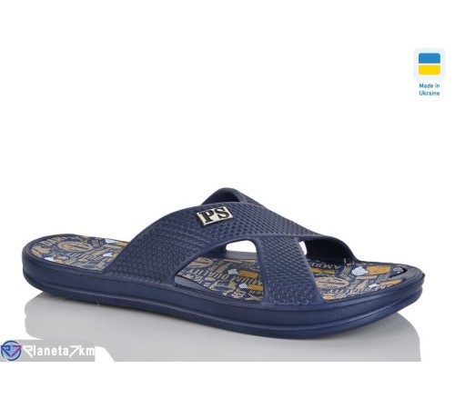 Шлепки чоловічі на літо (8 пар р.40-46) синій  "Korka"