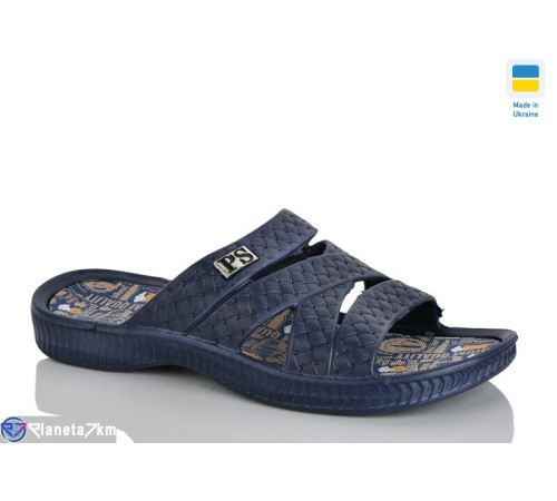 Шлепки чоловічі на літо (8 пар р.40-46) синій  "Korka"