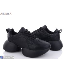 Кросівки жіночі на весну/осінь (6 пар р.36-41) чорний  "Latifa"