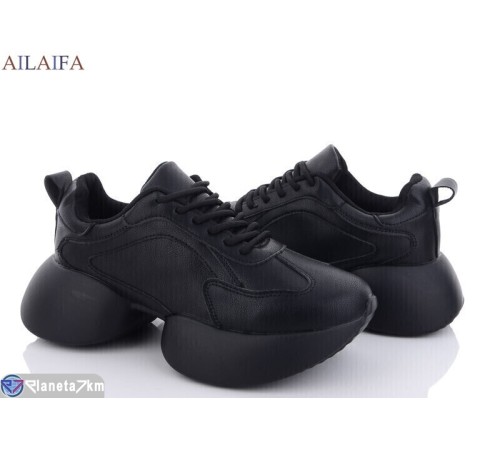 Кросівки жіночі на весну/осінь (6 пар р.36-41) чорний  "Latifa"