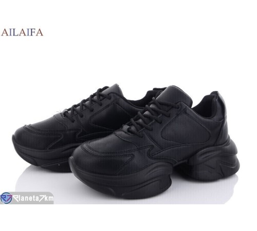 Кросівки жіночі на весну/осінь (6 пар р.36-41) чорний  "Latifa"