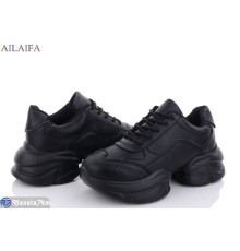 Кросівки жіночі на весну/осінь (6 пар р.36-41) чорний  "Latifa"