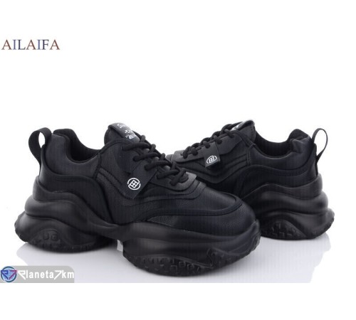 Кросівки жіночі на весну/осінь (6 пар р.36-41) чорний  "Latifa"