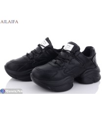 Кросівки жіночі на весну/осінь (6 пар р.36-41) чорний  "Latifa"