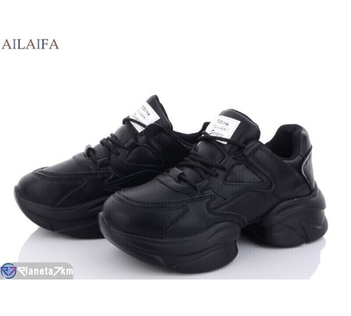 Кросівки жіночі на весну/осінь (6 пар р.36-41) чорний  "Latifa"