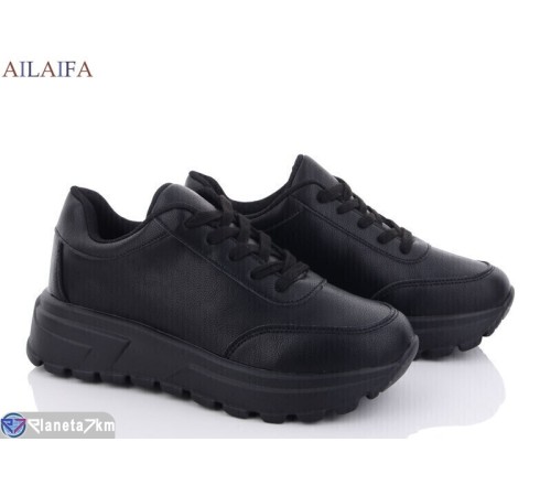 Кросівки жіночі на весну/осінь (6 пар р.36-41) чорний  "Latifa"