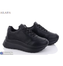 Кросівки жіночі на весну/осінь (6 пар р.36-41) чорний  "Latifa"