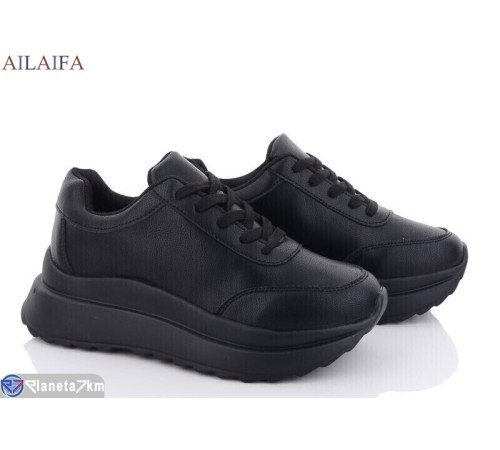 Кросівки жіночі на весну/осінь (6 пар р.36-41) чорний  "Latifa"