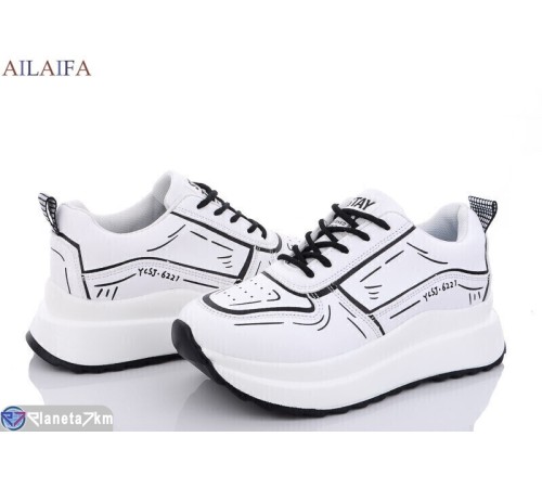 Кросівки жіночі на весну/осінь (6 пар р.36-41) білий  "Latifa"