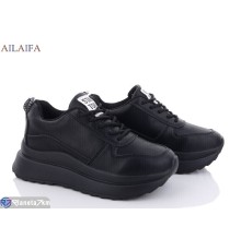 Кросівки жіночі на весну/осінь (6 пар р.36-41) чорний  "Latifa"