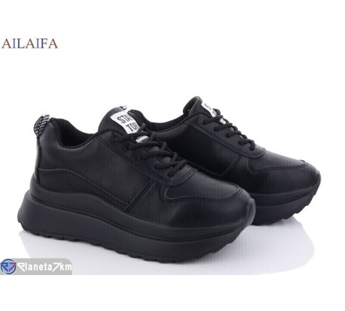 Кросівки жіночі на весну/осінь (6 пар р.36-41) чорний  "Latifa"