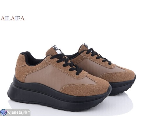 Кросівки жіночі на весну/осінь (6 пар р.36-41) коричневий  "Latifa"