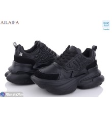 Кросівки жіночі на весну/осінь (6 пар р.36-41) чорний  "Latifa"