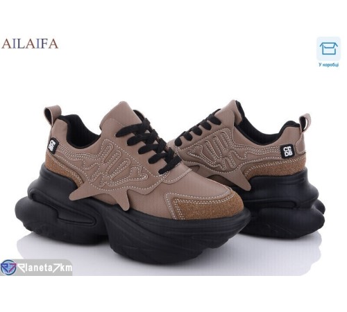 Кросівки жіночі на весну/осінь (6 пар р.36-41) коричневий  "Latifa"