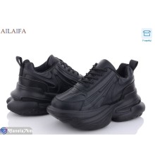 Кросівки жіночі на весну/осінь (6 пар р.36-41) чорний  "Latifa"