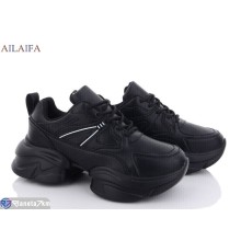 Кросівки жіночі на весну/осінь (6 пар р.36-41) чорний  "Latifa"