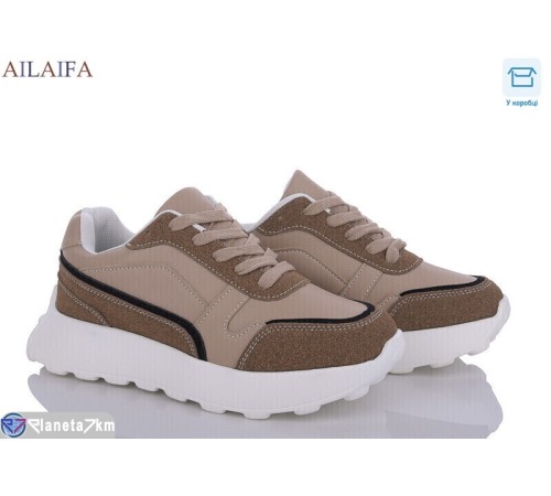 Кросівки жіночі на весну/осінь (6 пар р.36-41) коричневий  "Latifa"